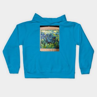 Masked workers in field Kids Hoodie